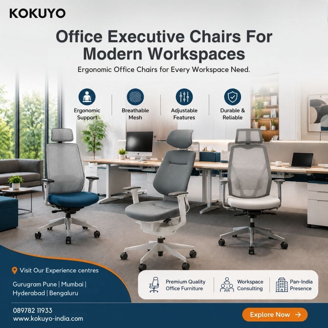 Office Executive Chairs for Modern Workspaces | Kokuyo India