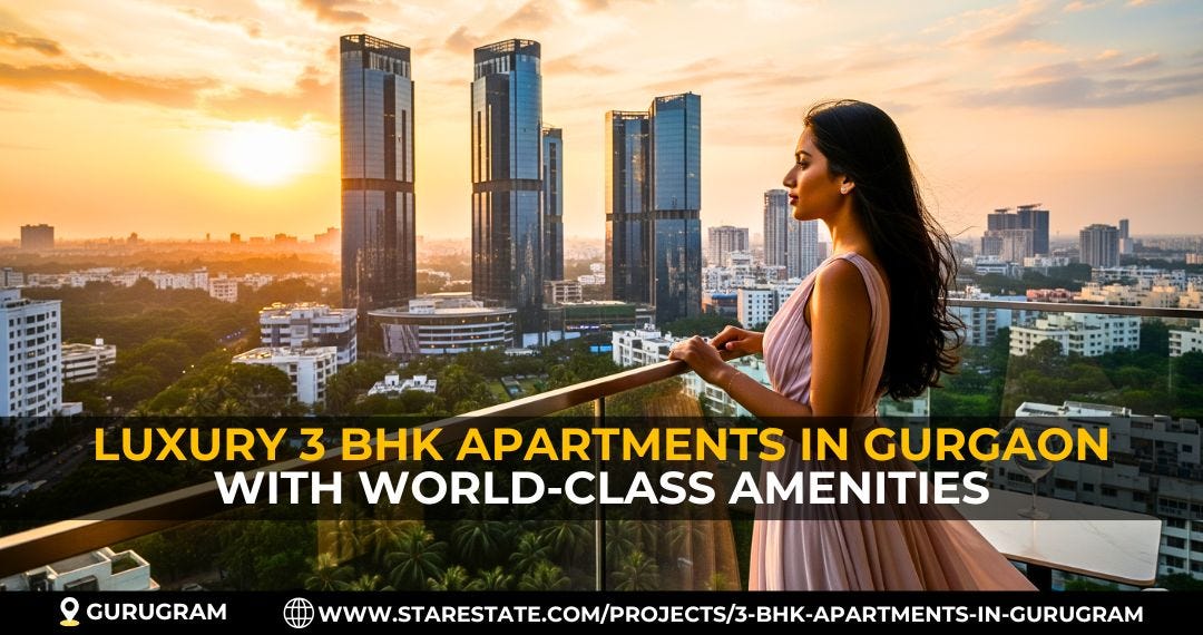 Luxury 3 BHK Apartments In Gurgaon For Modern Families