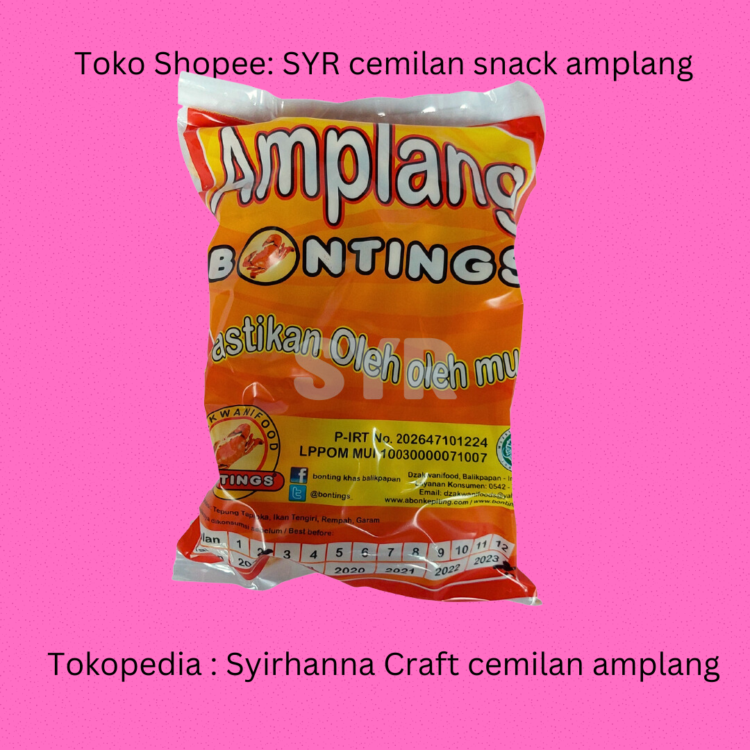 400 GRAM CEMILAN AMPLANG KALIMANTAN RASA ORIGINAL IKAN TENGIRI,