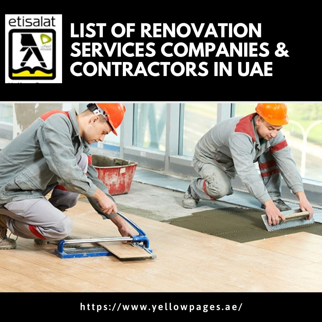 List of Renovation Services Companies & Contractors in UAE Gursimar