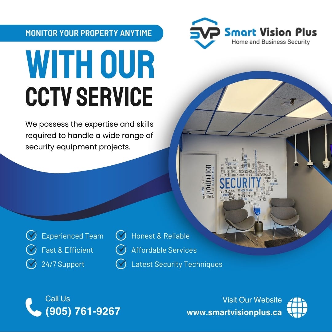 Toronto’s Premier Office Security Camera Services Smart Vision Plus