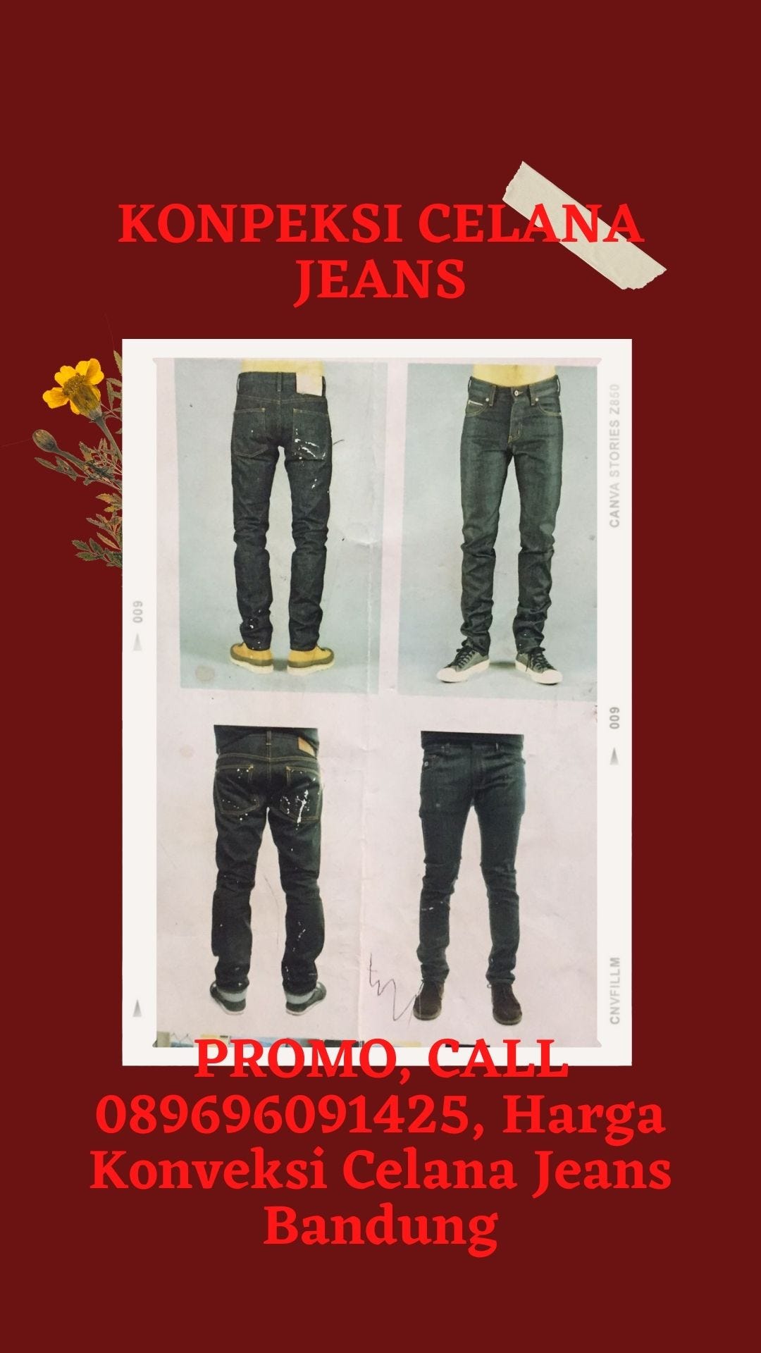 FAVORIT, Call 0896-9609-1425, Konveksi Celana Levis Wanita Terbaru