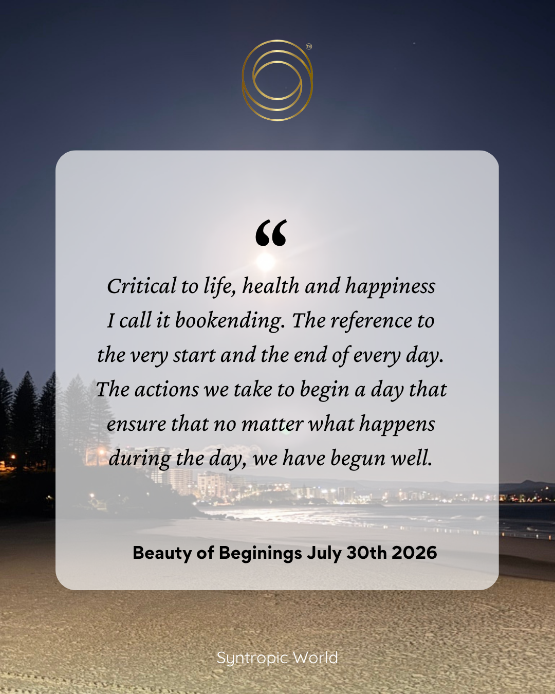 Critical to life, health and happiness