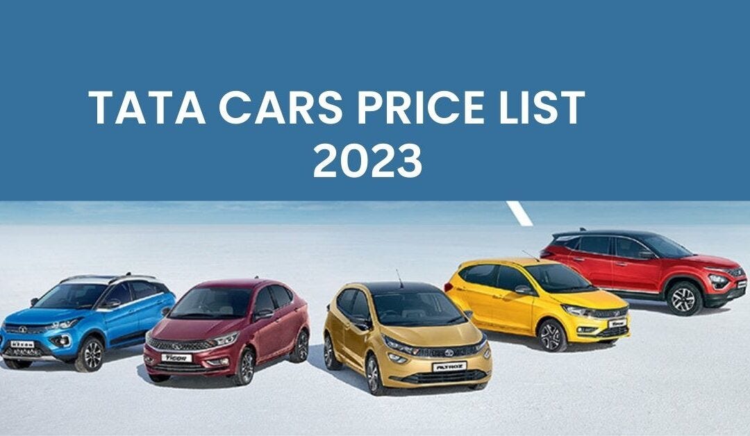 Tata Cars Price List in India 2023 by RAHIL Nov, 2023 Medium