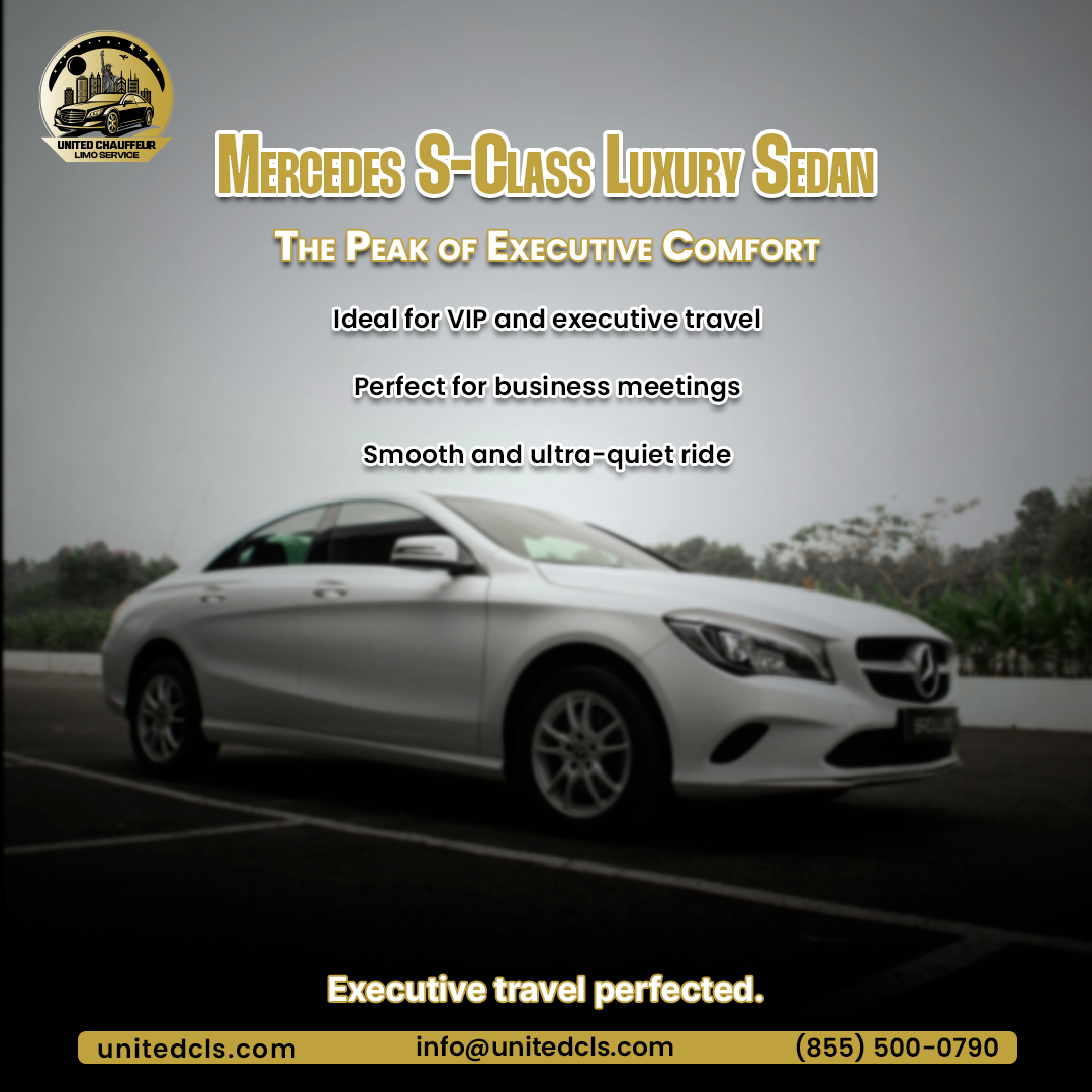 Mercedes S-Class Luxury Sedan for Executive Travel Comfort
