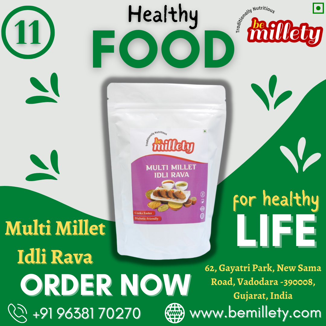 Order Now Multi Millet Idli Rava Bemillety Medium