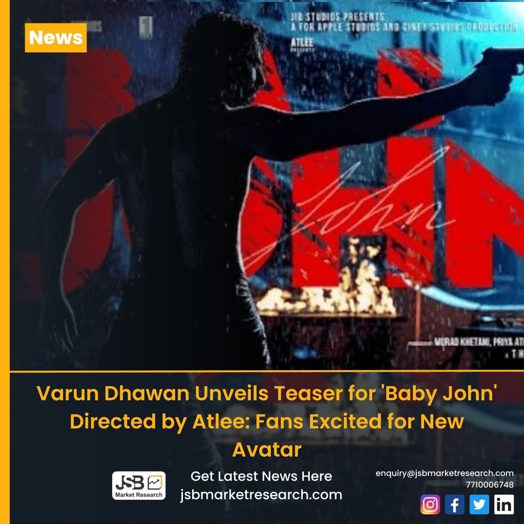 Varun Dhawan Unveils Teaser for Atlee-Directed Film “Baby John, by jsbmr06, Feb, 2024