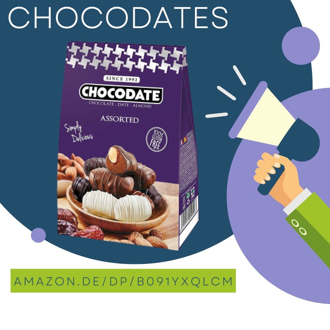 Gluten- und gentechnikfreie Chocodate mit goldgerösteten Mandeln, eingewickelt in authentisches…