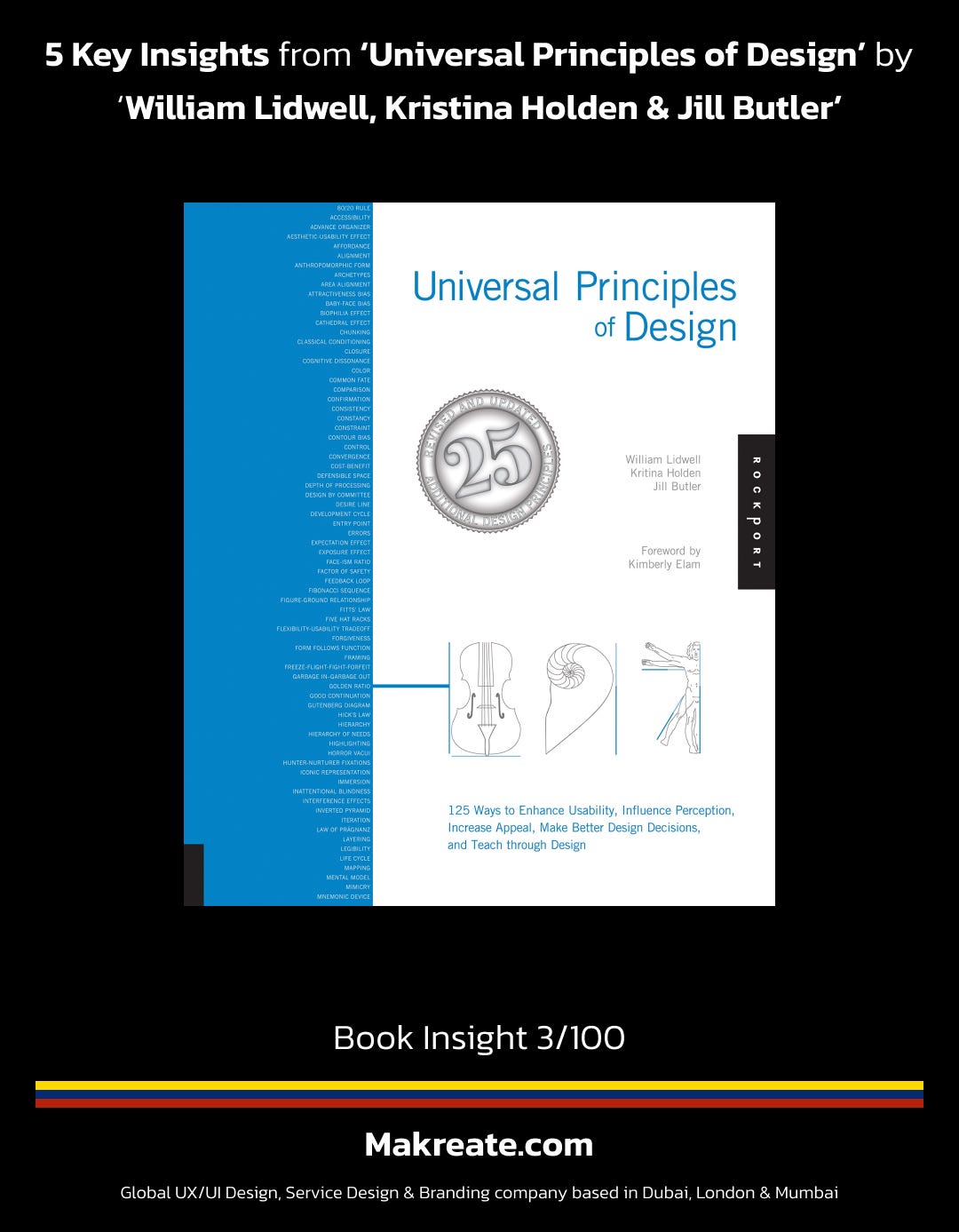 5 key insights from “Universal Principles of Design” by William Lidwell,  Kritina Holden, and Jill Butler | by Murtaza K | Bootcamp