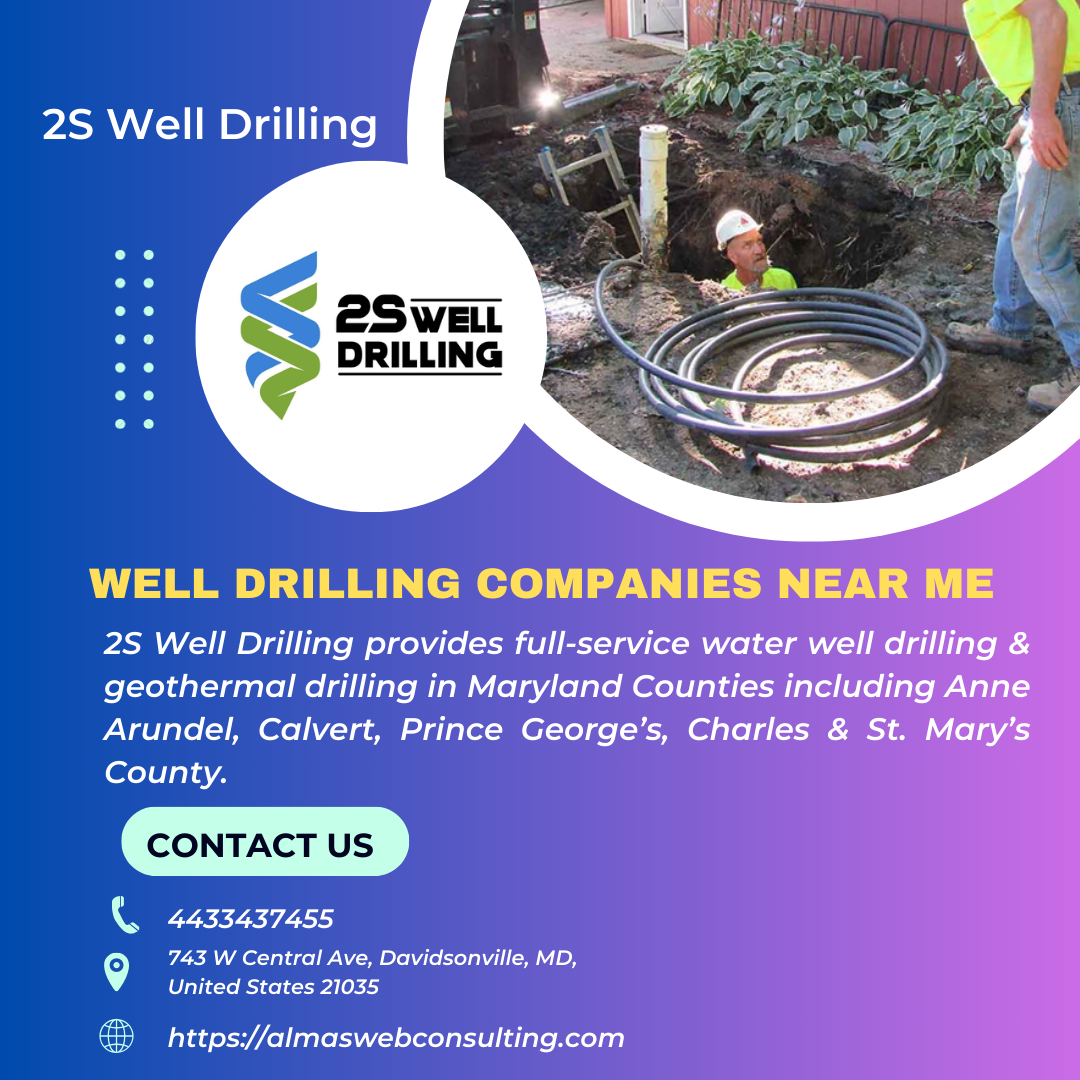 Water well drilling services near me