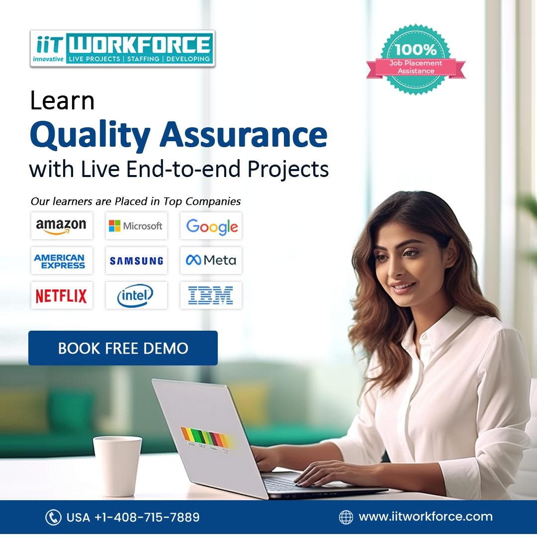 QA Testing Training And Placement by Kavya Iitworkforce Medium