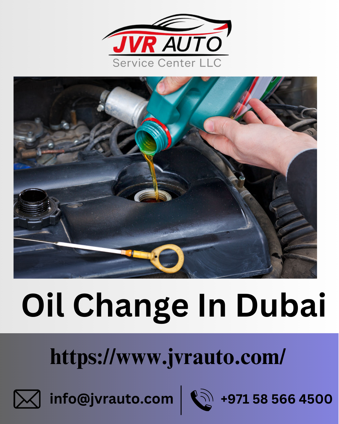 Oil Change In Dubai JVR Auto Dubai Jvrauto Medium