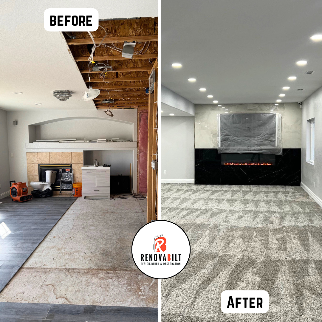 Denver Basement Renovation Case Study: From Unfinished Space to a Modern Living Area