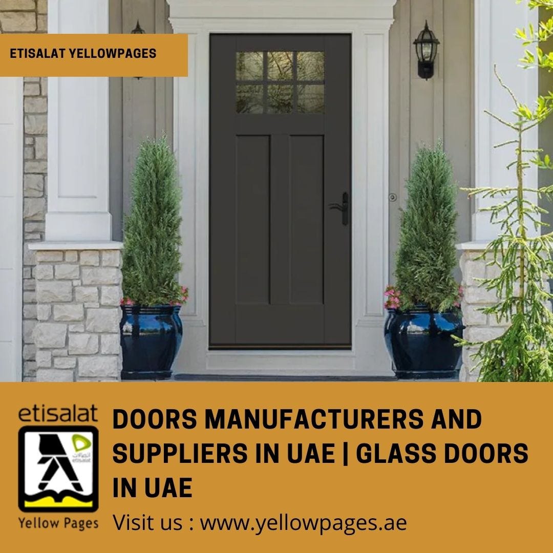Doors Manufacturers and Suppliers in UAE Glass Doors in UAE Tom