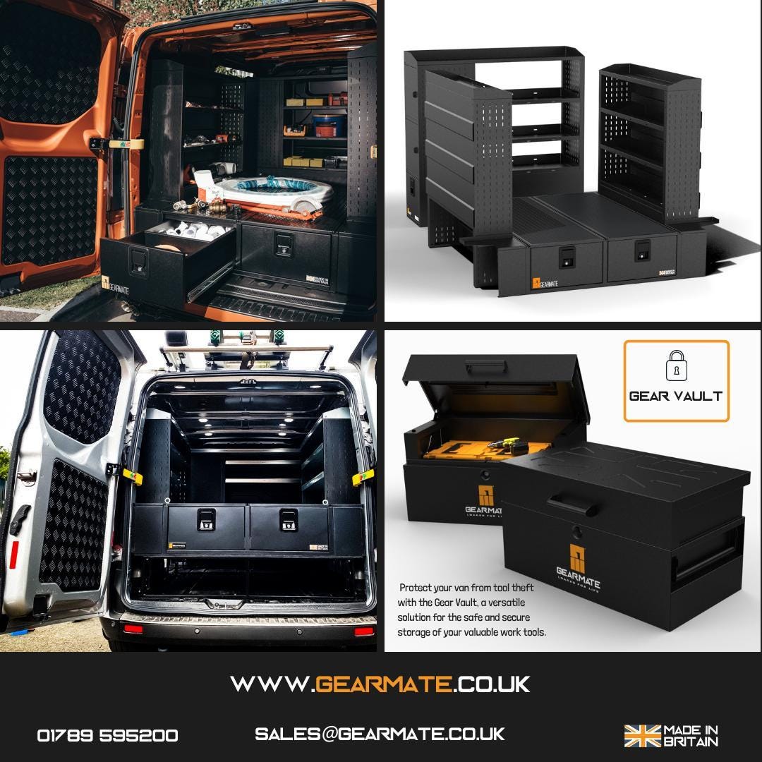 Gearmate’s modular van racking and storage systems provide a versatile solution for the safe and