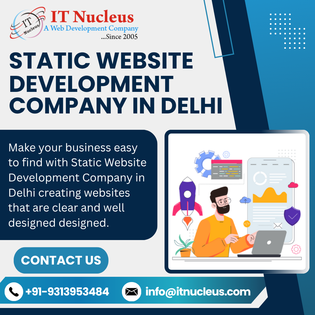 Static Website Development Company in Delhi