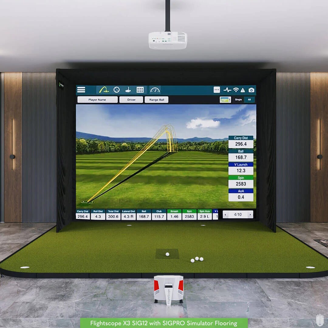 FlightScope X3 SIG12 Golf Simulator Package by Golfaccessoriesmart