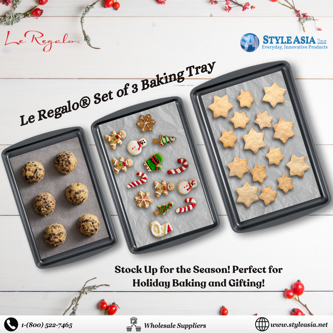 LE REGALO® Set of 3 Baking Tray Set: A Must-Have for Every Kitchen