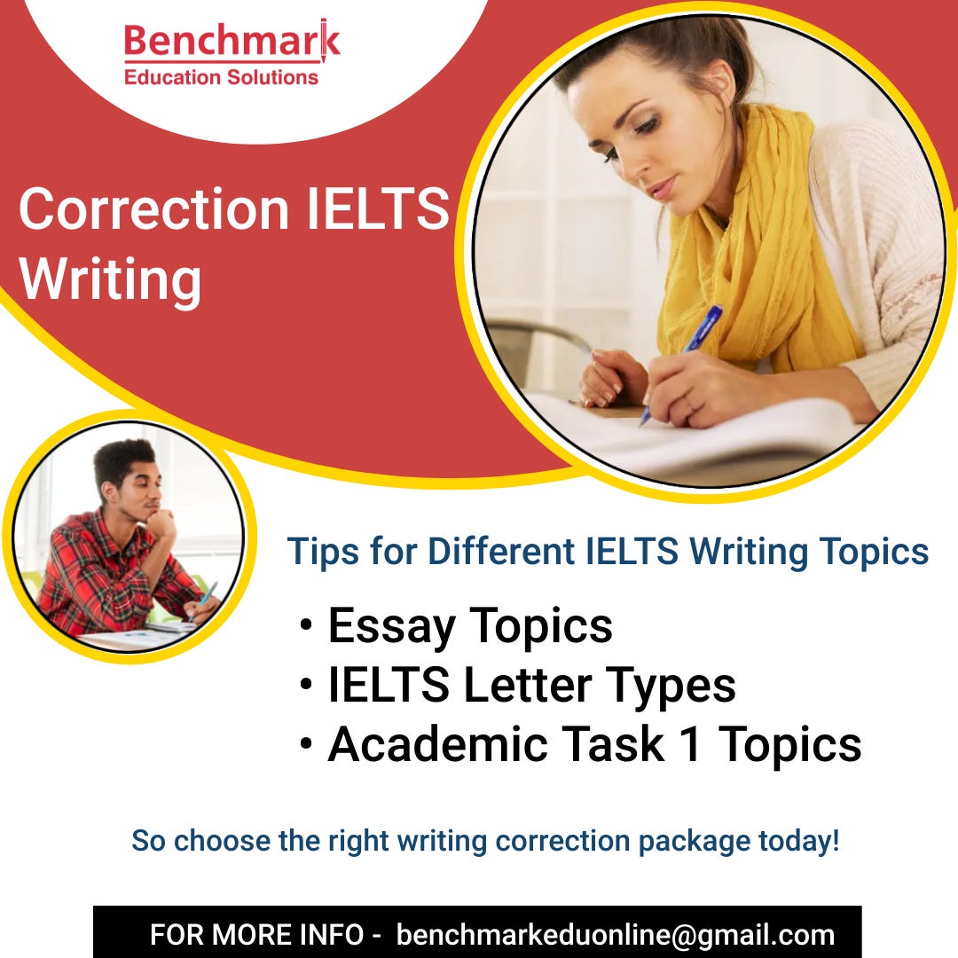 Get Expert Correction IELTS Writing benchmark Education Solutions Benchmark Education