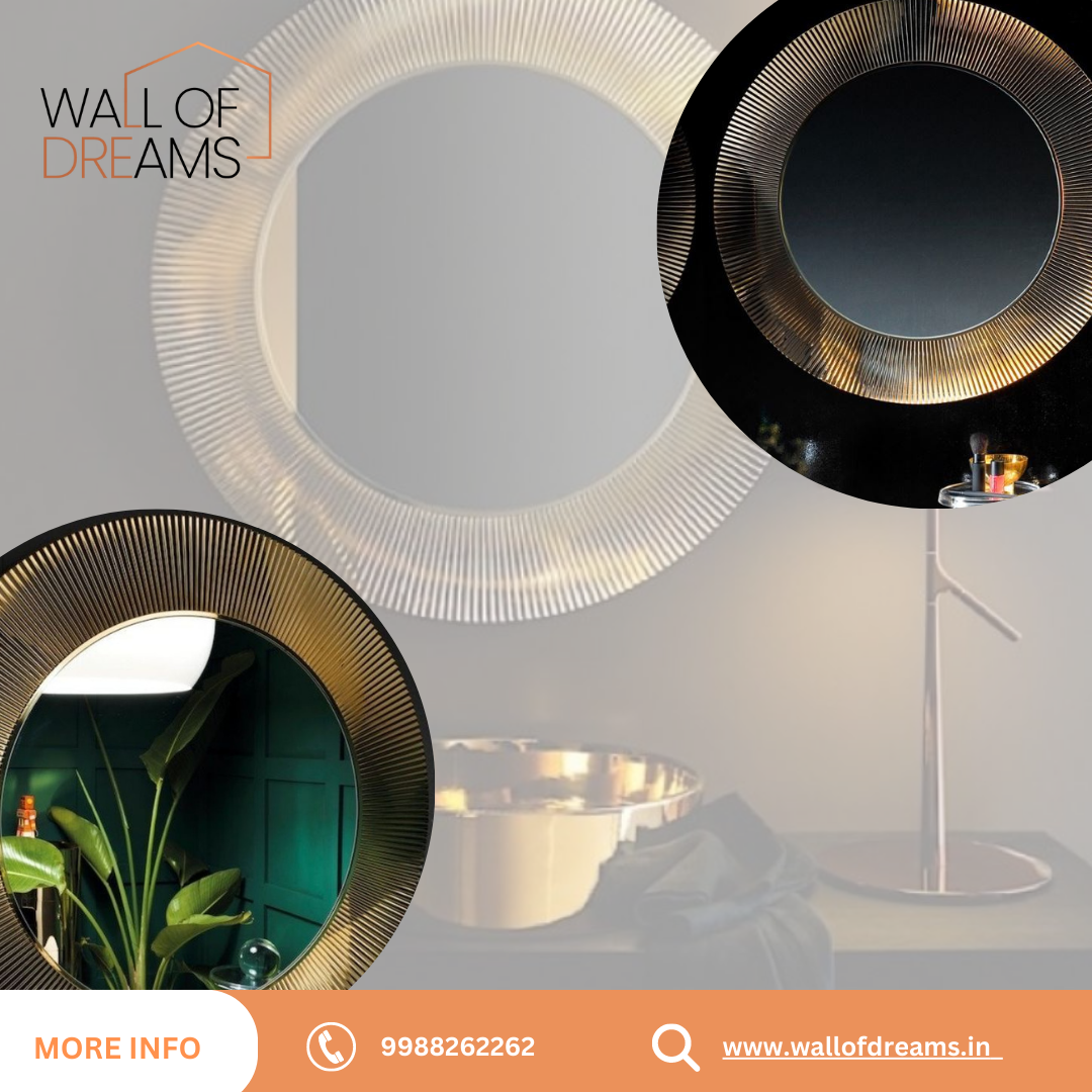 5 Ways to Incorporate Round Pleated Mirrors into Your Home Decor Wall