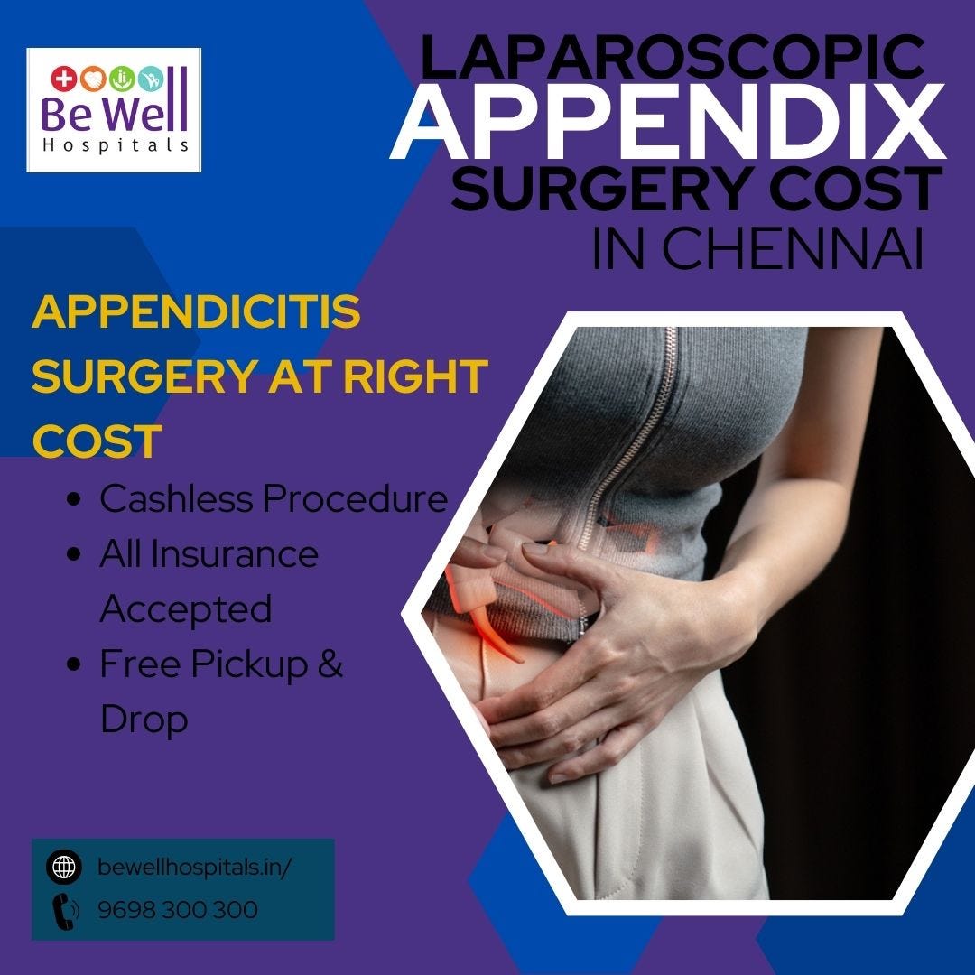 Laparoscopic appendix surgery cost in chennai be well hospitals medium