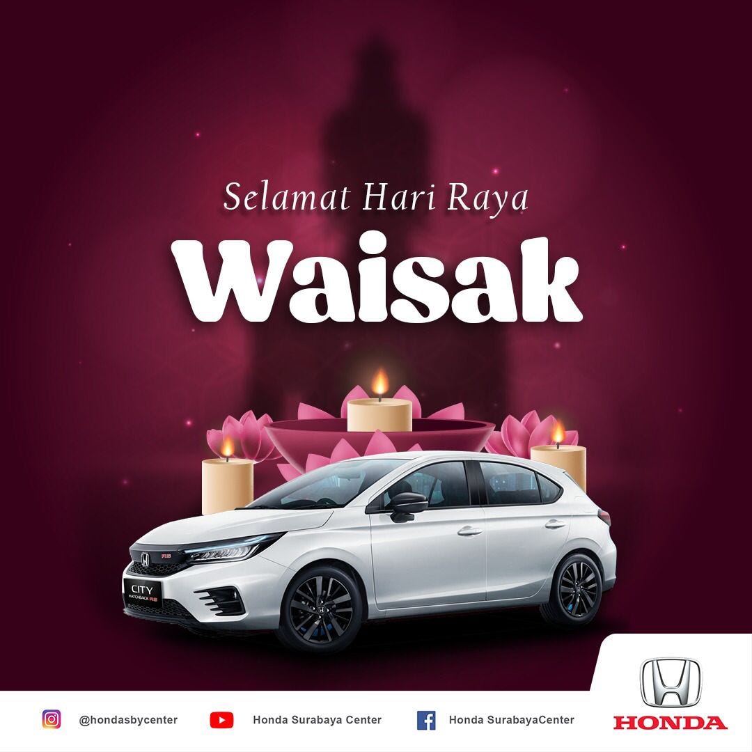 Selamat Hari Raya Waisak - Adhyudha Honda - Medium