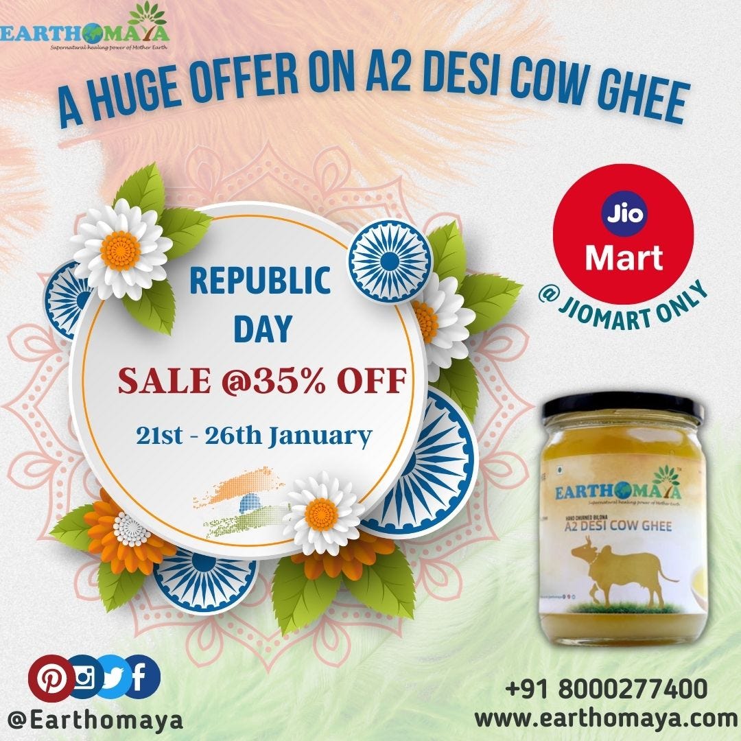 Advantages of Cow Ghee. Is it the fluffy, warm chapatis smeared… by