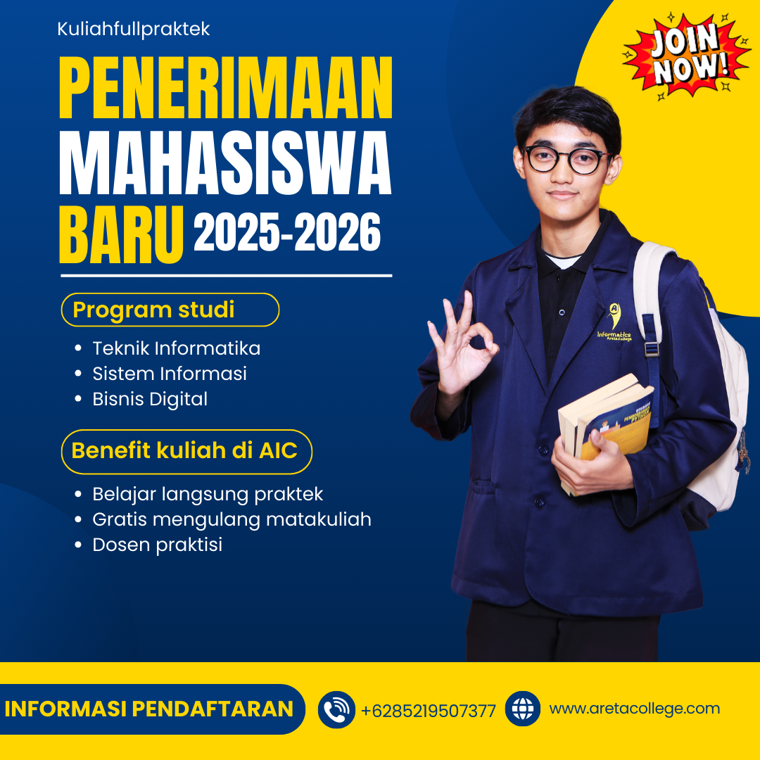 Seleksi Mandiri Jurusan Rekayasa Perangkat Lunak Areta Informatics College Kabupaten Tegal