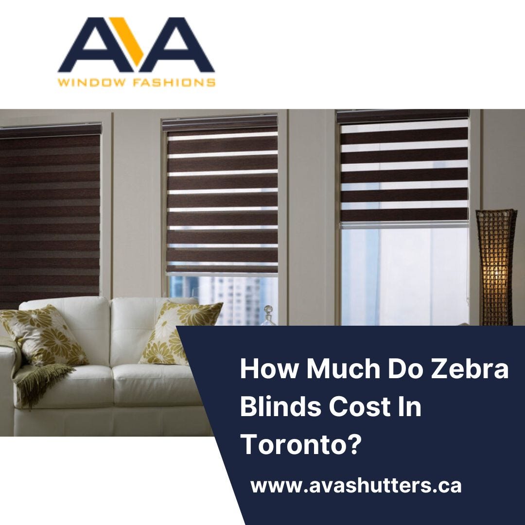 How Much Do Zebra Blinds Cost In Toronto? AVA Window Fashions Medium