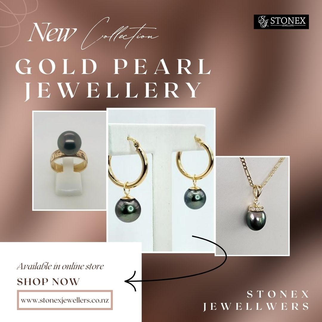 Shop Gold Pearl Jewellery in NZ | Stonex Jewellers | by Stonex ...