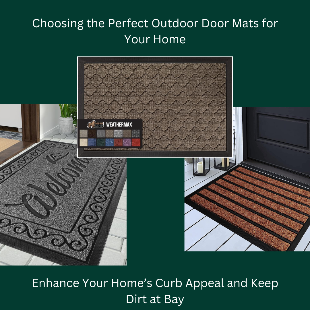 ubdyo Extra Durable Door Mat - Dirt Trapping Outdoor Welcome Mats -  Non-Slip Outdoor Door Mats - Low Profile Front Door Mat - Indoor (30 x  17