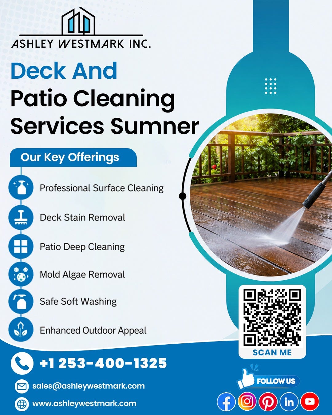 Professional Deck & Patio Cleaning in Sumner, WA