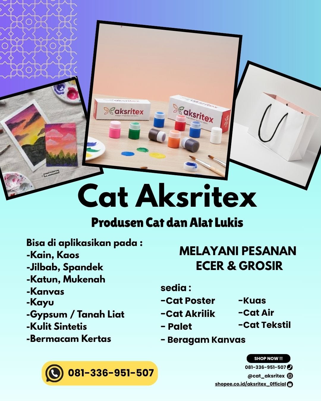 PALING DICARI !! 081-336-951-507, produsen cat air jumbo di Batu, produsen cat air kanvas di Batu