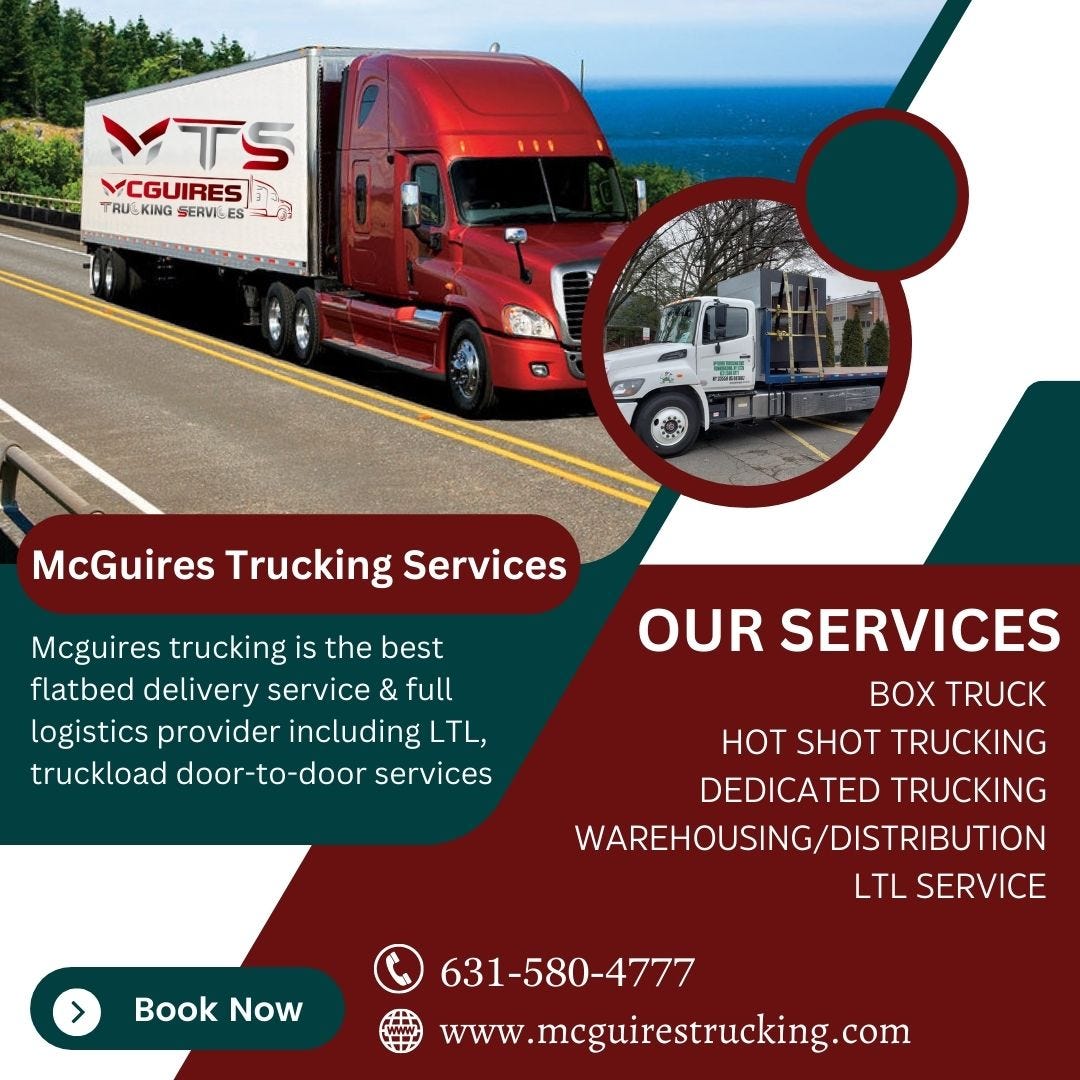 Trucking Farmingdale — McGuires Trucking Services McGuire Trucking