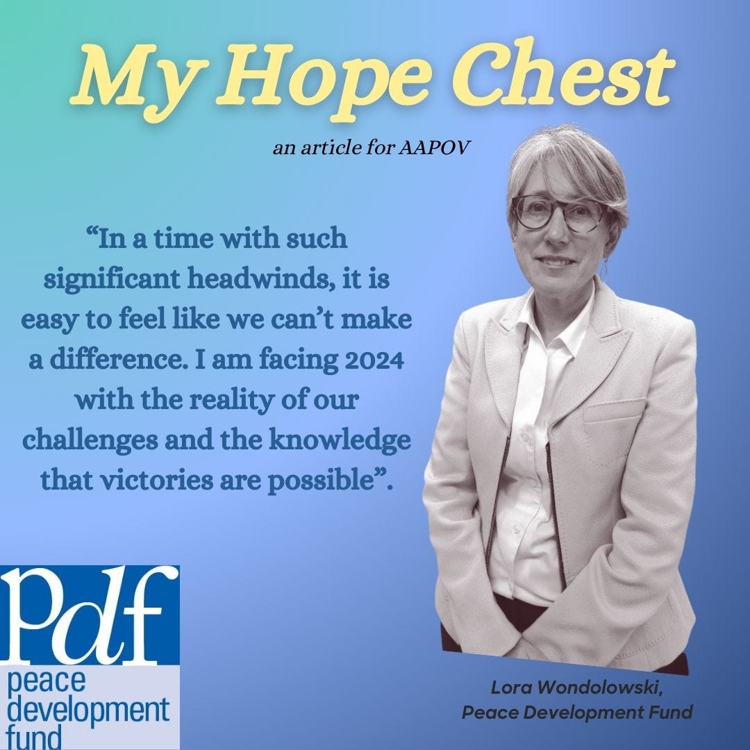My Hope Chest. An article by PDF’s Advancement and… by Peace