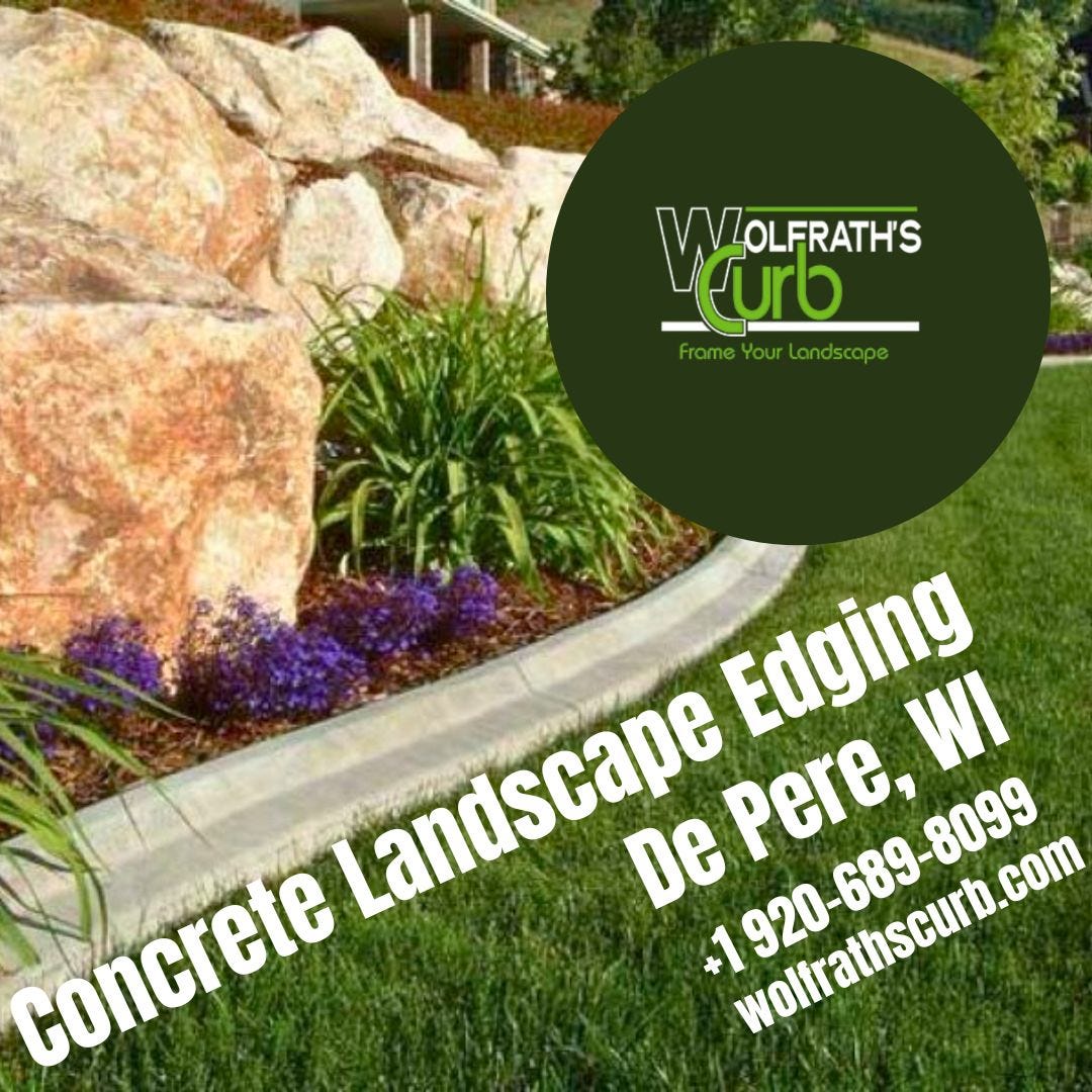 Concrete Landscape Edging in De Pere, WI