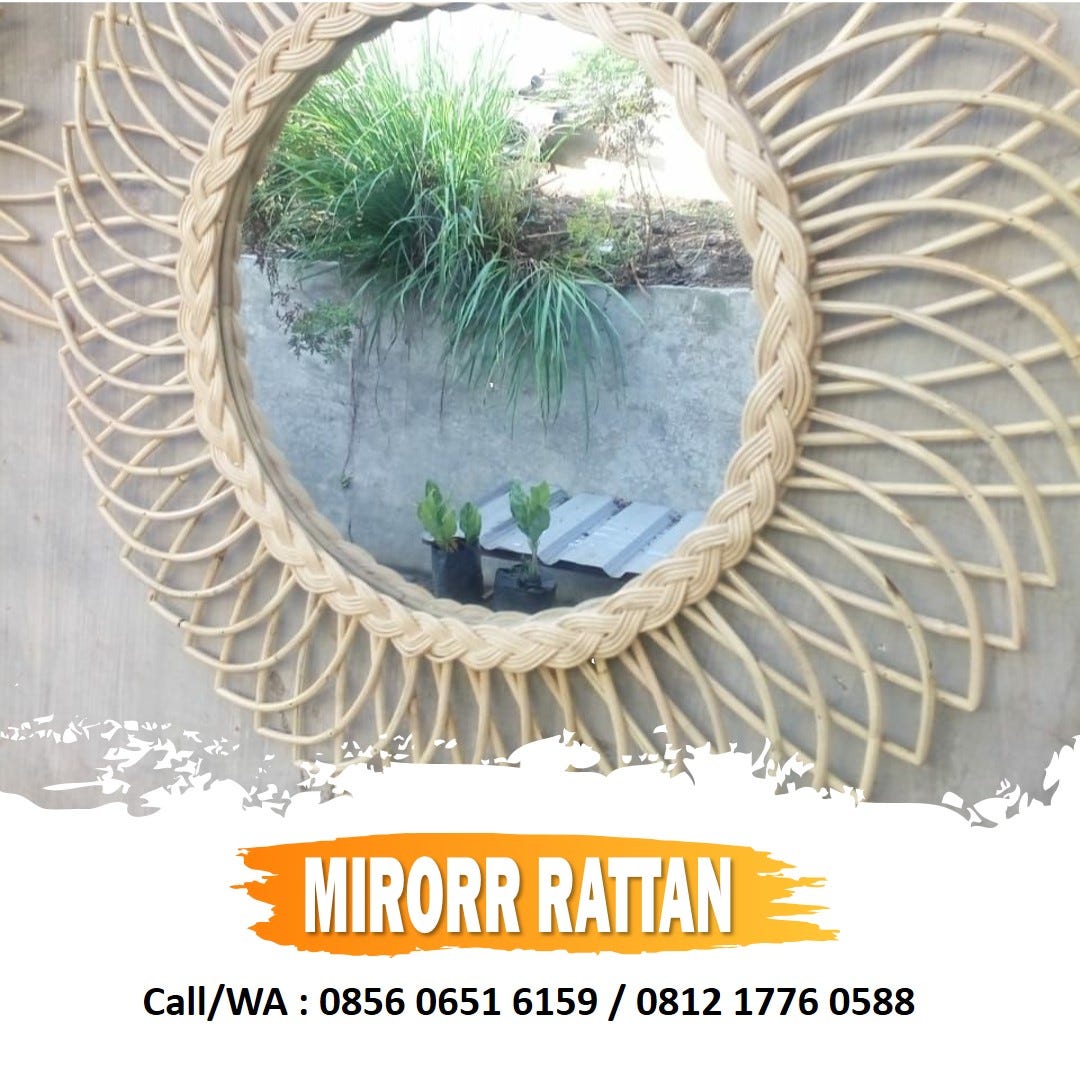 Call/WA 0856 0651 6159 Rattan Round Mirror Target by Rattanmirorr Medium