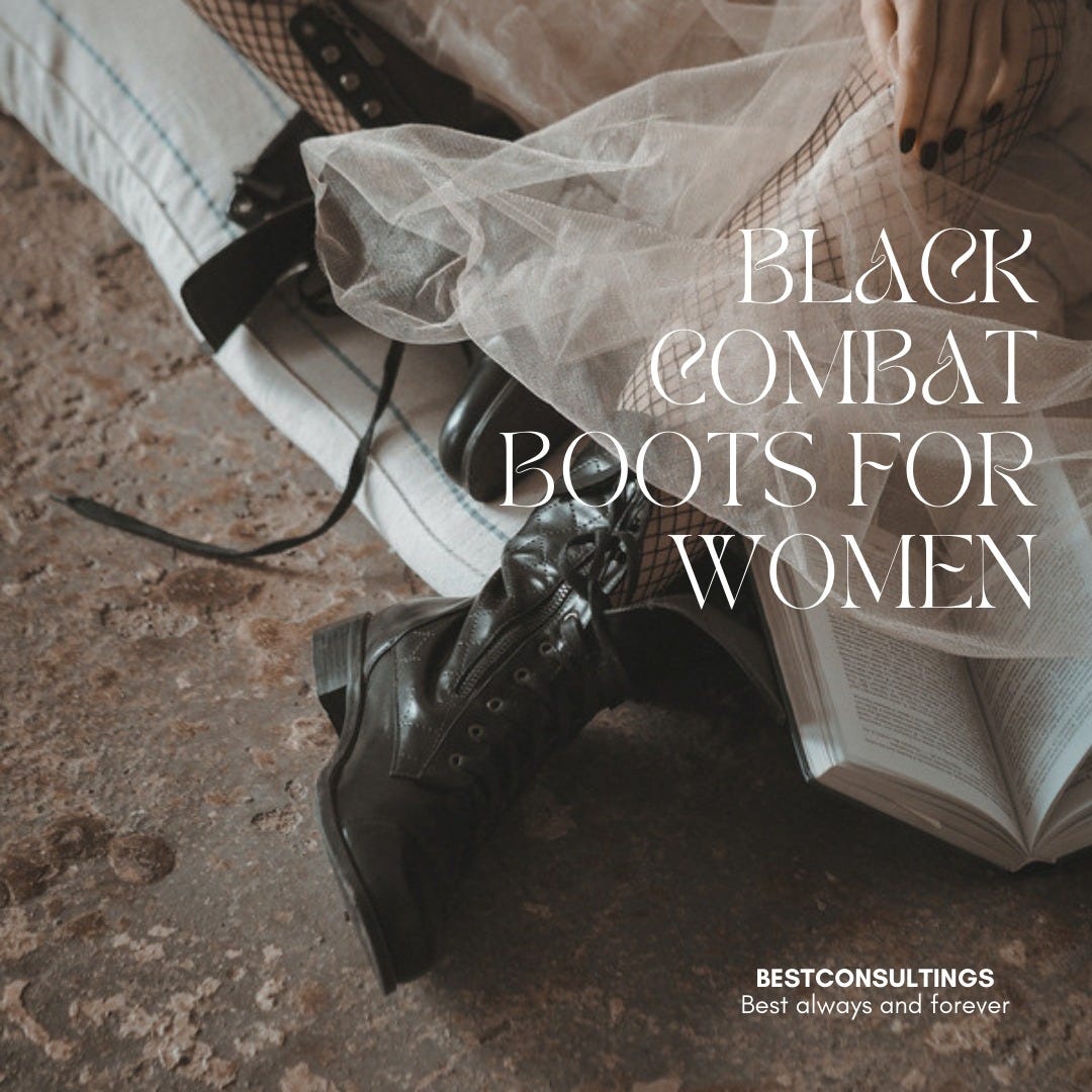 trendy combat boots