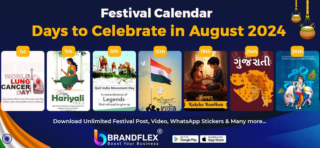 Event Calendar — Days to Celebrate in August 2024 | by Brandflex | Jul ...