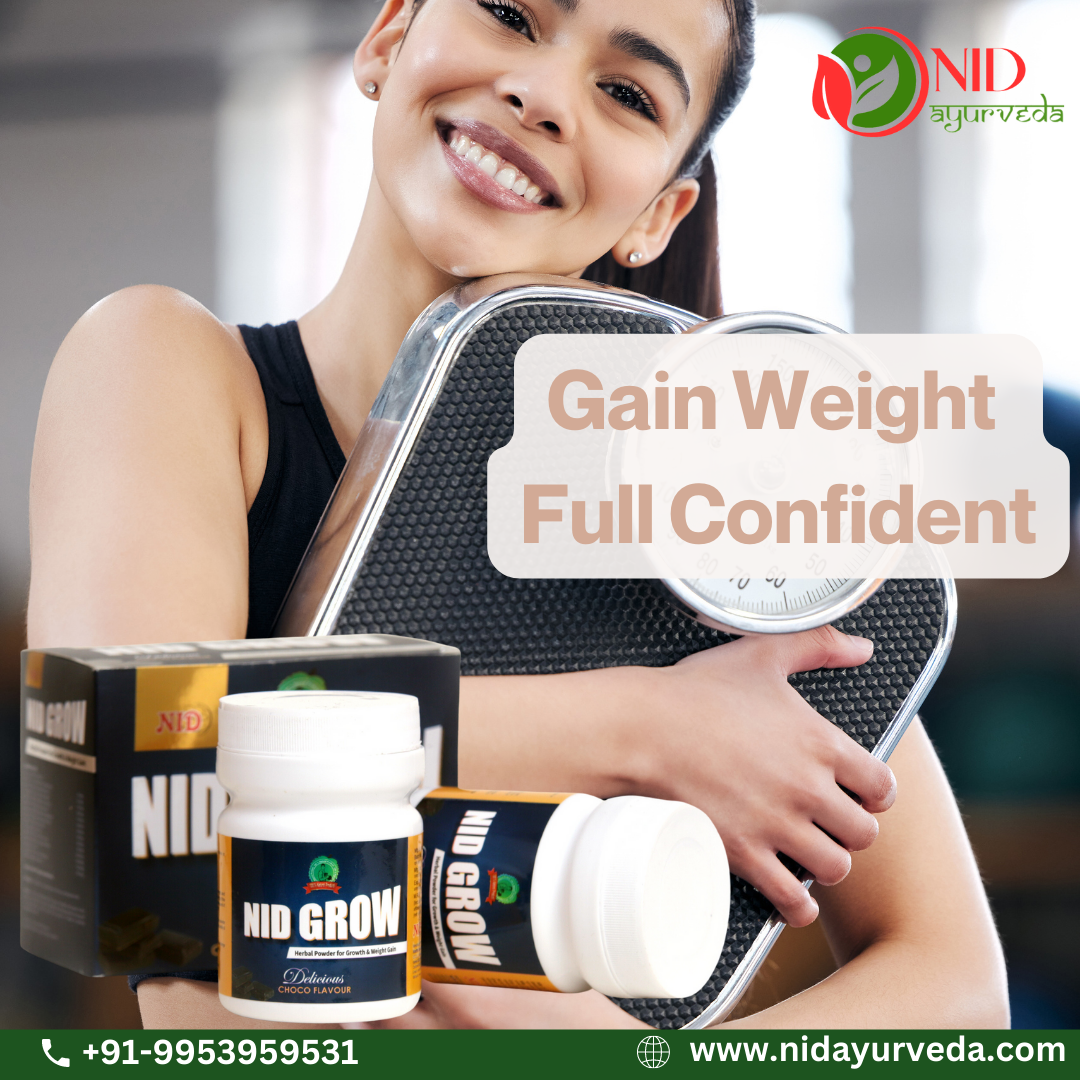 Ayurvedic weight gain capsules NID Grow Nidayurvedaads Medium