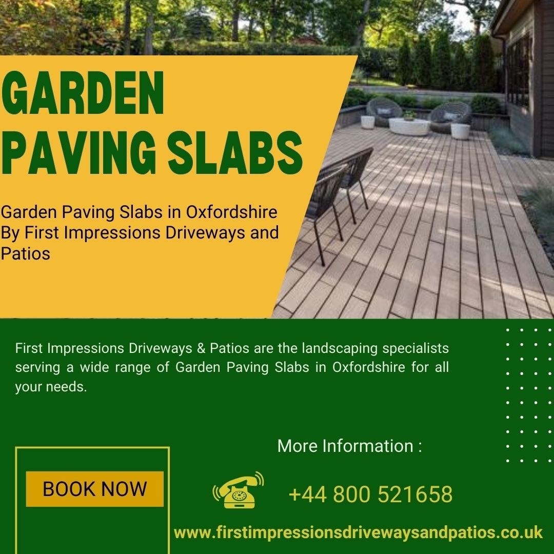 Garden Paving Slabs in Oxfordshire First Impressions Driveways and