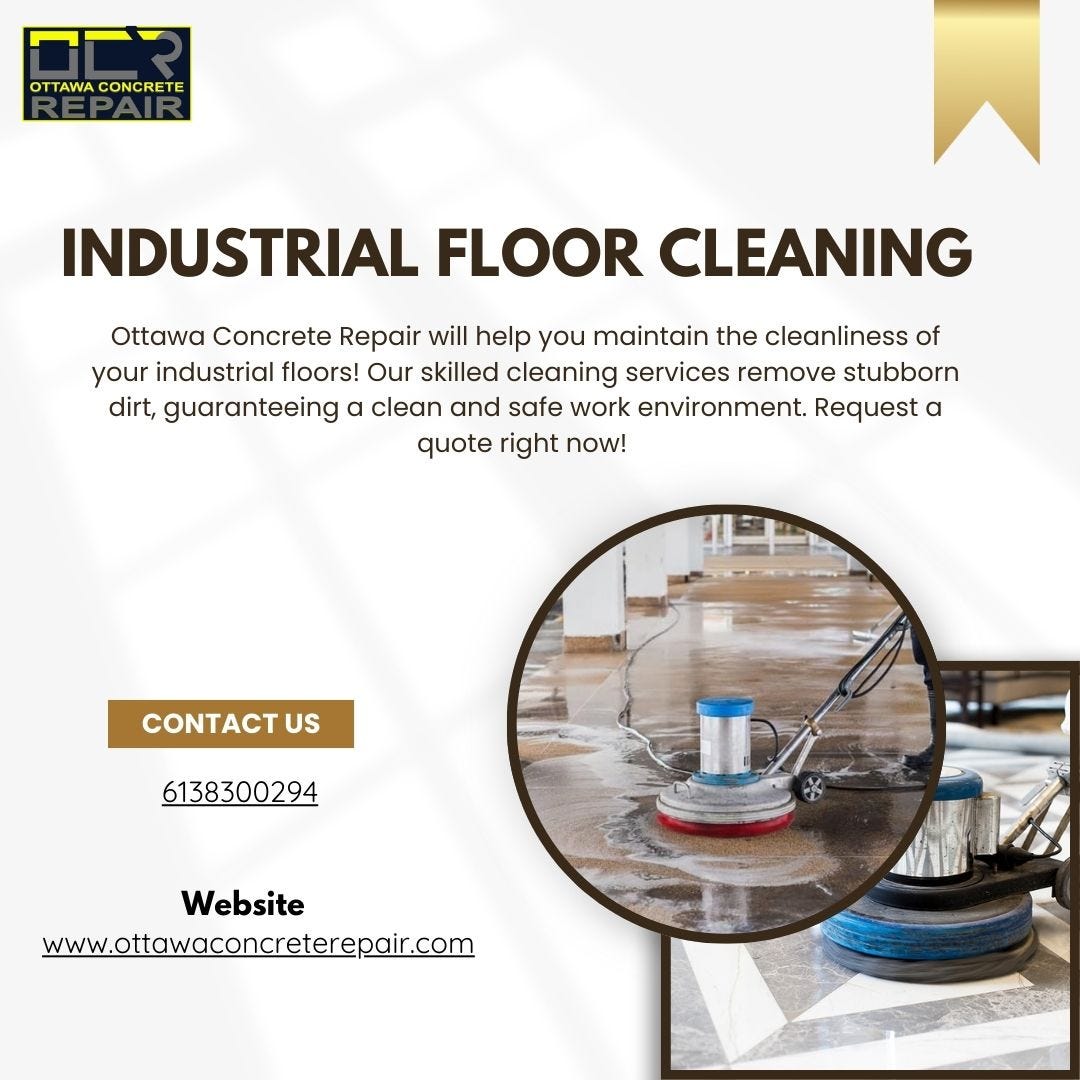Industrial Floor Cleaning | Ottawa Concrete Repair - Ottawa Concrete ...