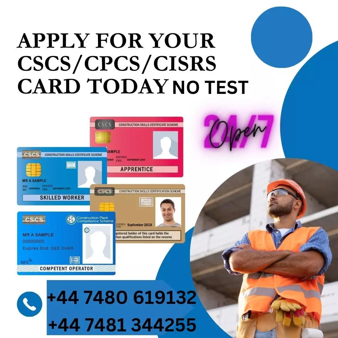 How to get a cscs card without taking a construction course. by May
