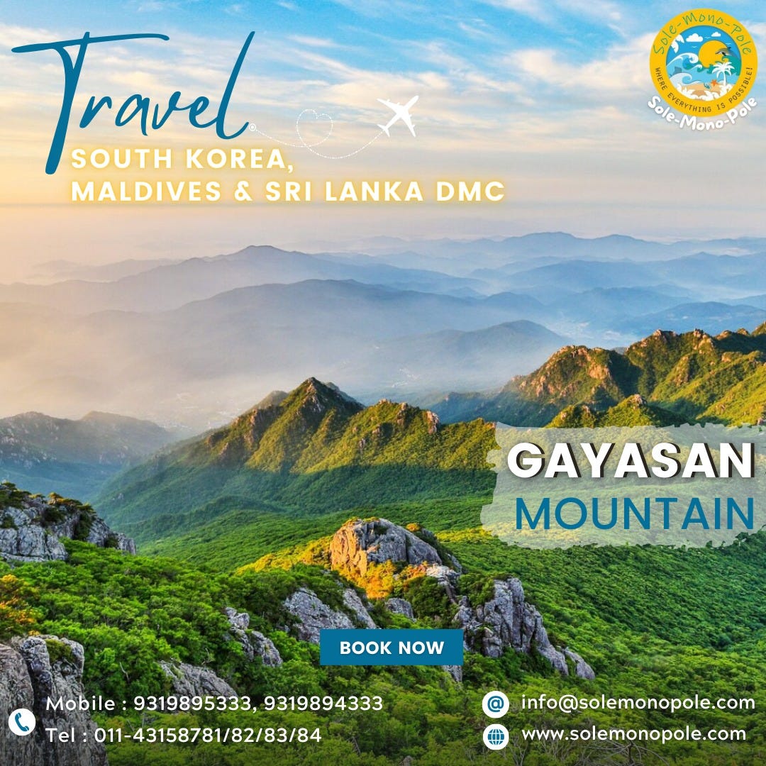 Gayasan Mountain Tour Packages Korea Holiday Packages Book Now +91