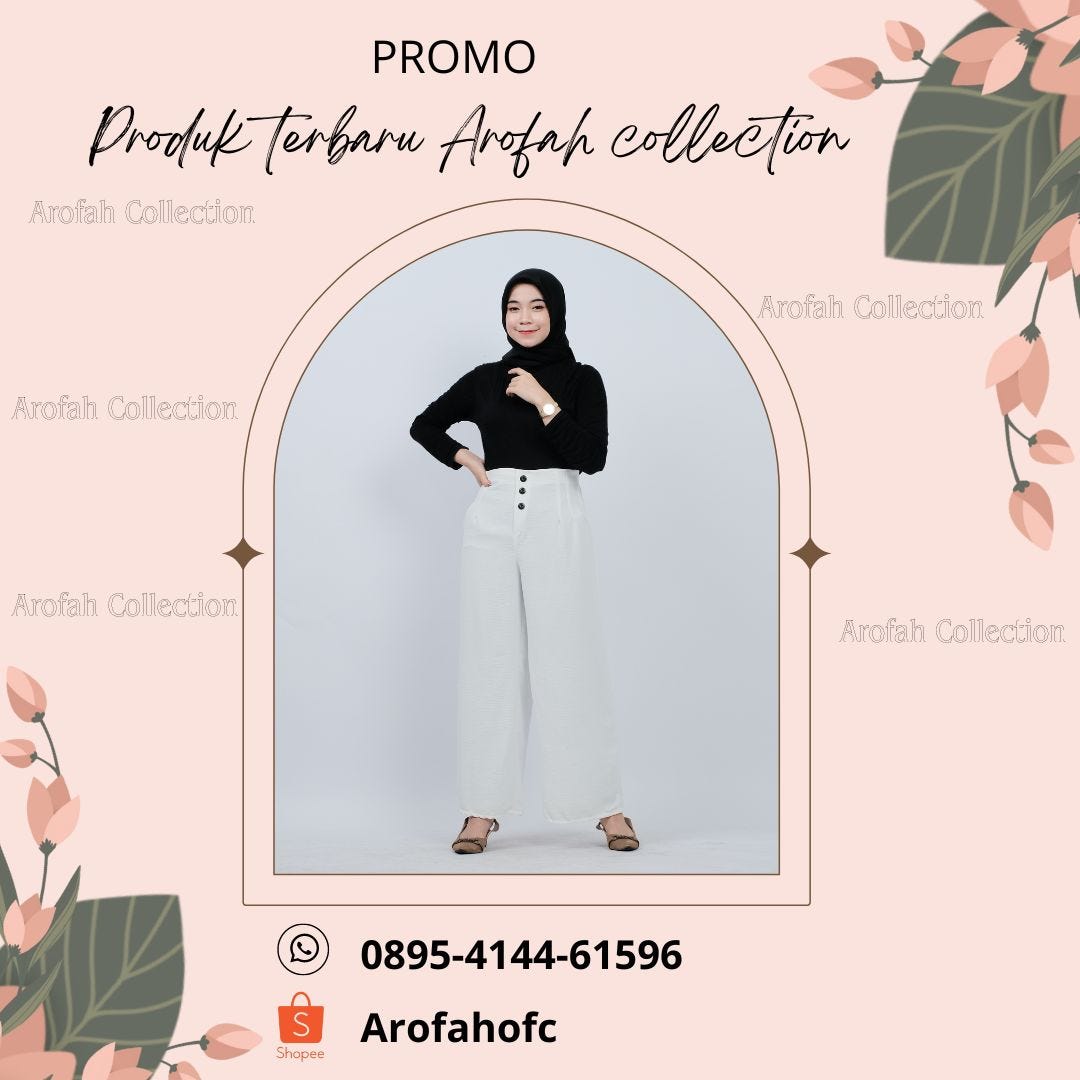 PROMO AWAL PUASA!, WA 0895–4144–61596, Celana kulot 100rb 3 by Arofah Collection