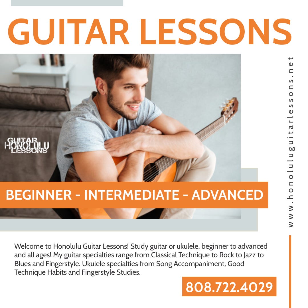 Ukulele Lessons Honolulu Guitar Lessons Hawaii guitar lessons Medium