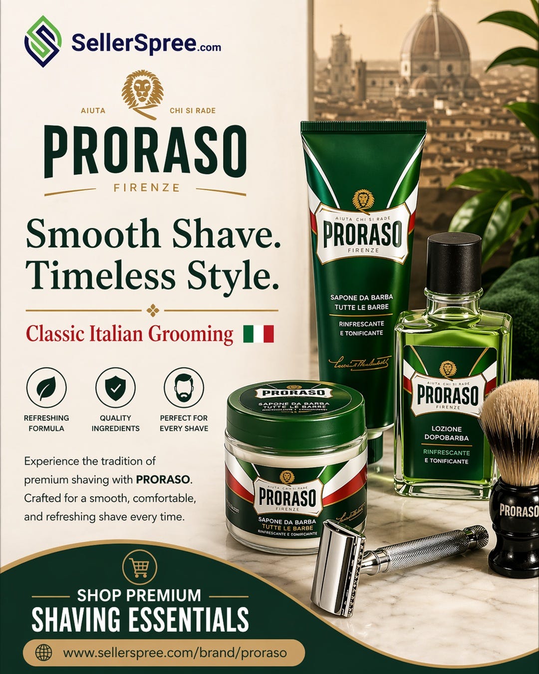 Experience a Smooth, Refreshing Shave with PRORASO