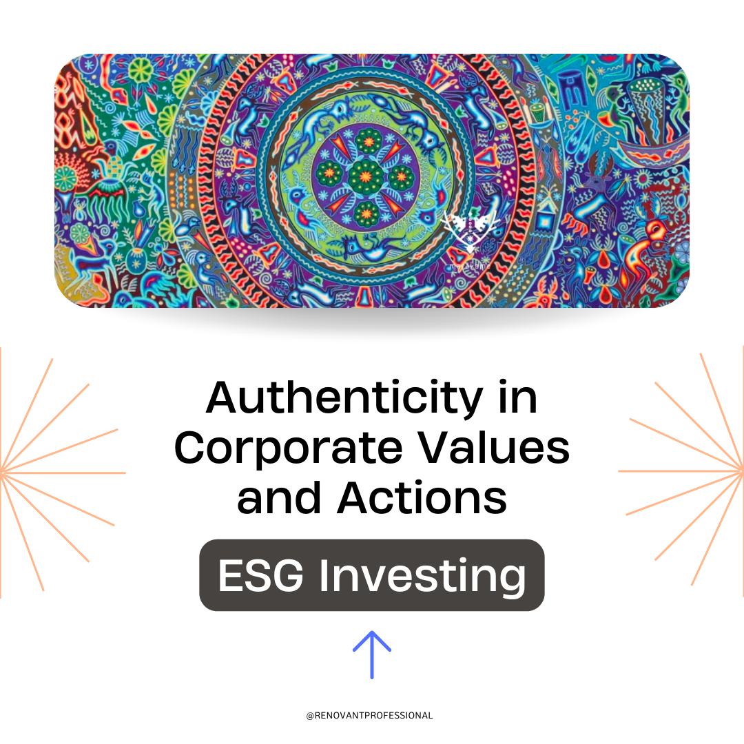 ESG Align what you do with who you are. by RENOVANT Professional