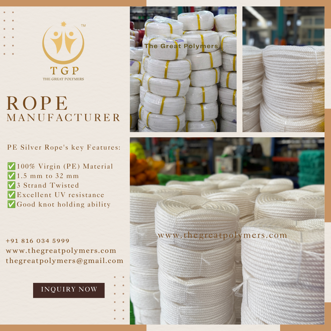 Polyethylene Silver Rope Manufacturer | 1.5