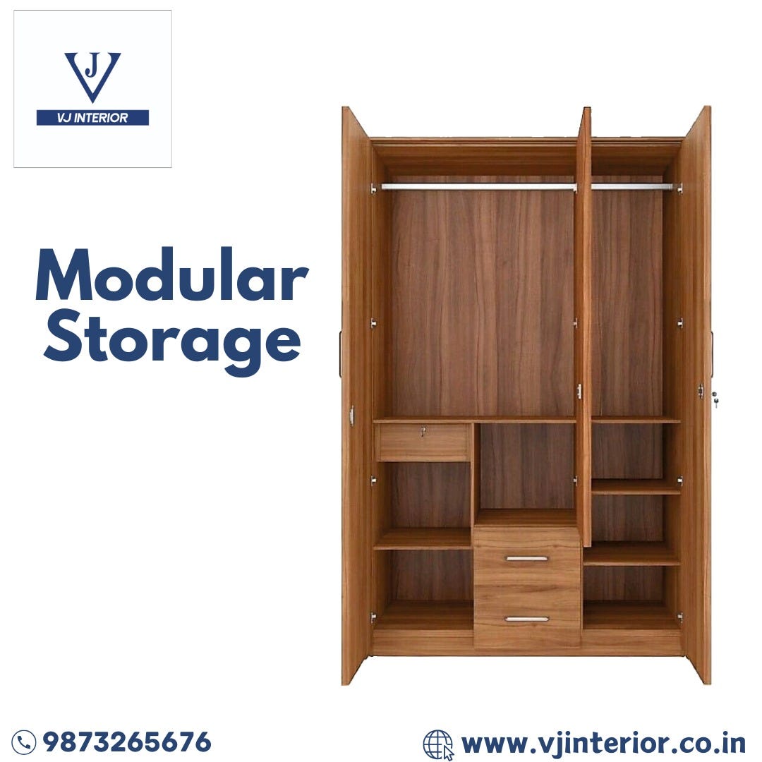 Smart Living with Modular Storage by VJ Interior